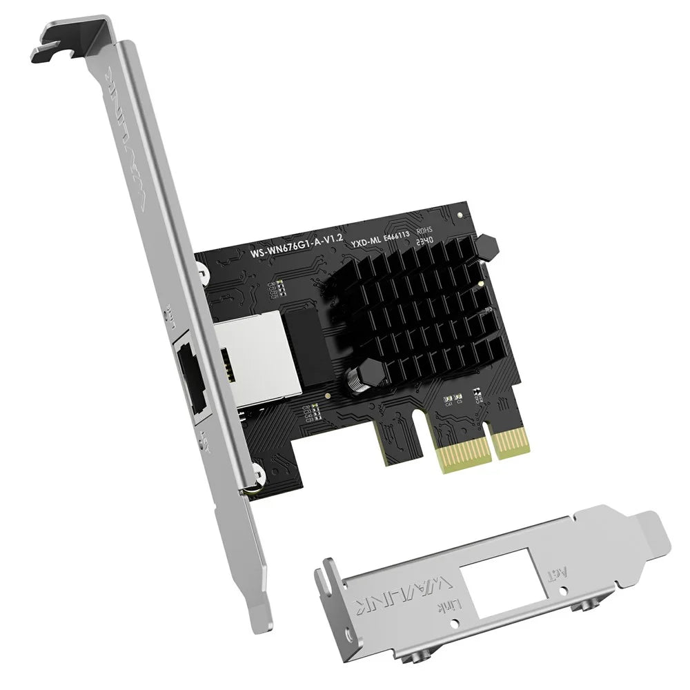 WAVLINK NWP002 2Gbps Pcie Network Card RTL8125B Chip RJ45 Ethernet Adapter - 2