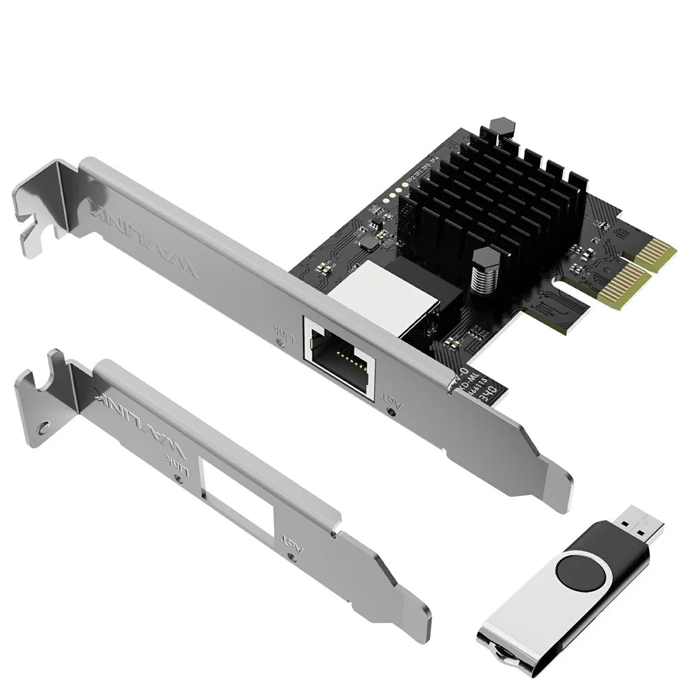 WAVLINK NWP003 5Gbps Pcie Network Card RTL8126 Chip RJ45 Ethernet Adapter - 1