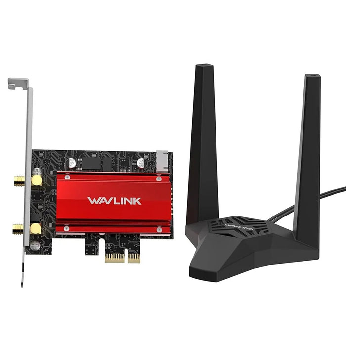 WAVLINK WL-WN685BE3-A Desktop PC WiFi 7 BE8800 Pcie Card Bluetooth-Compatible 5.4 8800Mbps Tri-Band BE200 Wireless Adapter - 1