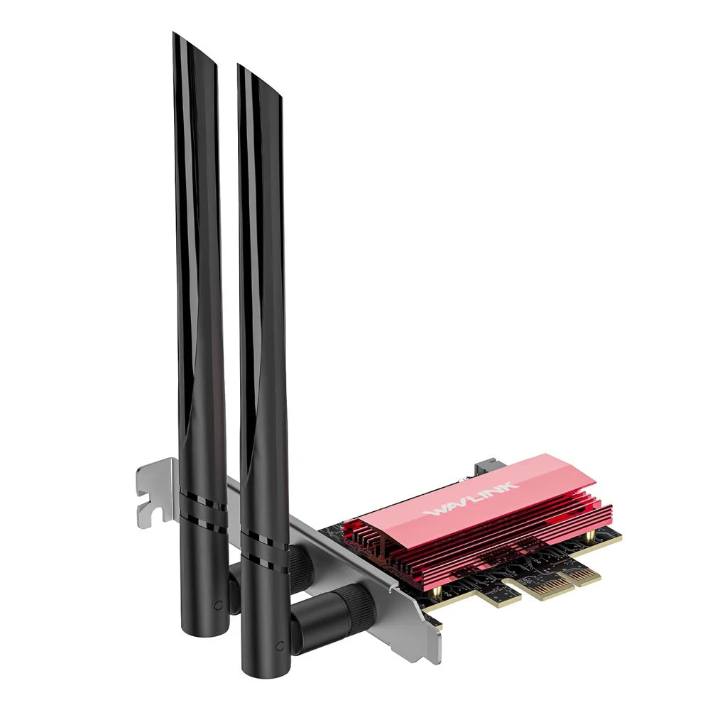 WAVLINK WL-WN685BE3-B WiFi 7 Tri-Band PCI-E Wireless Network Card BE8800 2.4GHz 5GHz 6GHz Bluetooth-Compatible 5.4 Adapter - 4