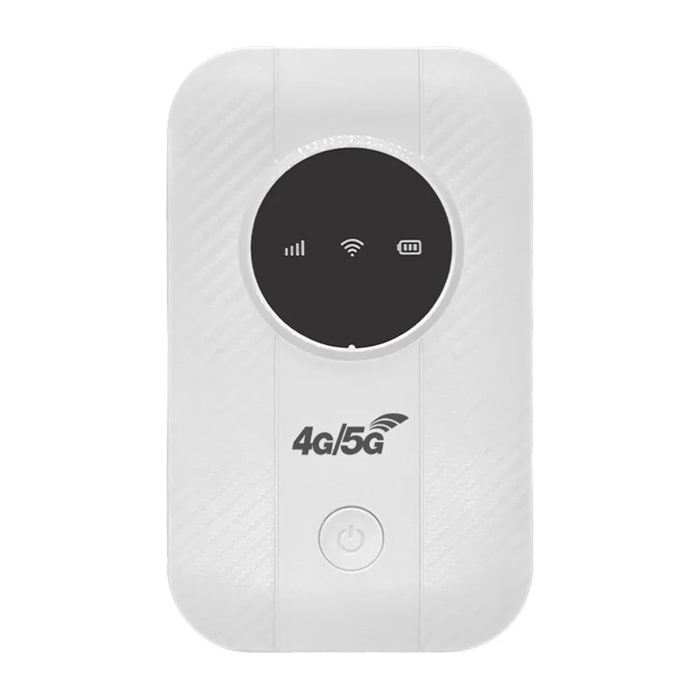 4G Portable Mobile WiFi Hotspot Pocket Router 150Mbps Wireless Modem with SIM Card Slot - White / European Version - 1