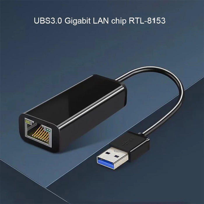 UE010 USB 3.0 1000Mbps Gigabit Ethernet Adapter USB 3.0 to RJ45 Lan Network Card for Laptop PC - 5