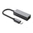 0352B 1000Mbps Type-C to RJ45 Lan Adapter Ethernet Network Card with LED Indicator - Grey - 1