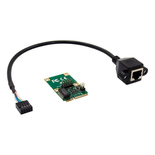 Mini PCIe Gigabit Single Port Network Card Copper Ethernet LAN Adapter Card RTL8111F GbE RJ45 - 1