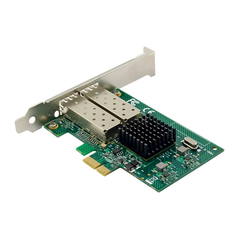 82576EB PCI-E X1 Gigabit Dual Port Ethernet SFP Fiber Optic Network Card Server Controller Adapter - 3