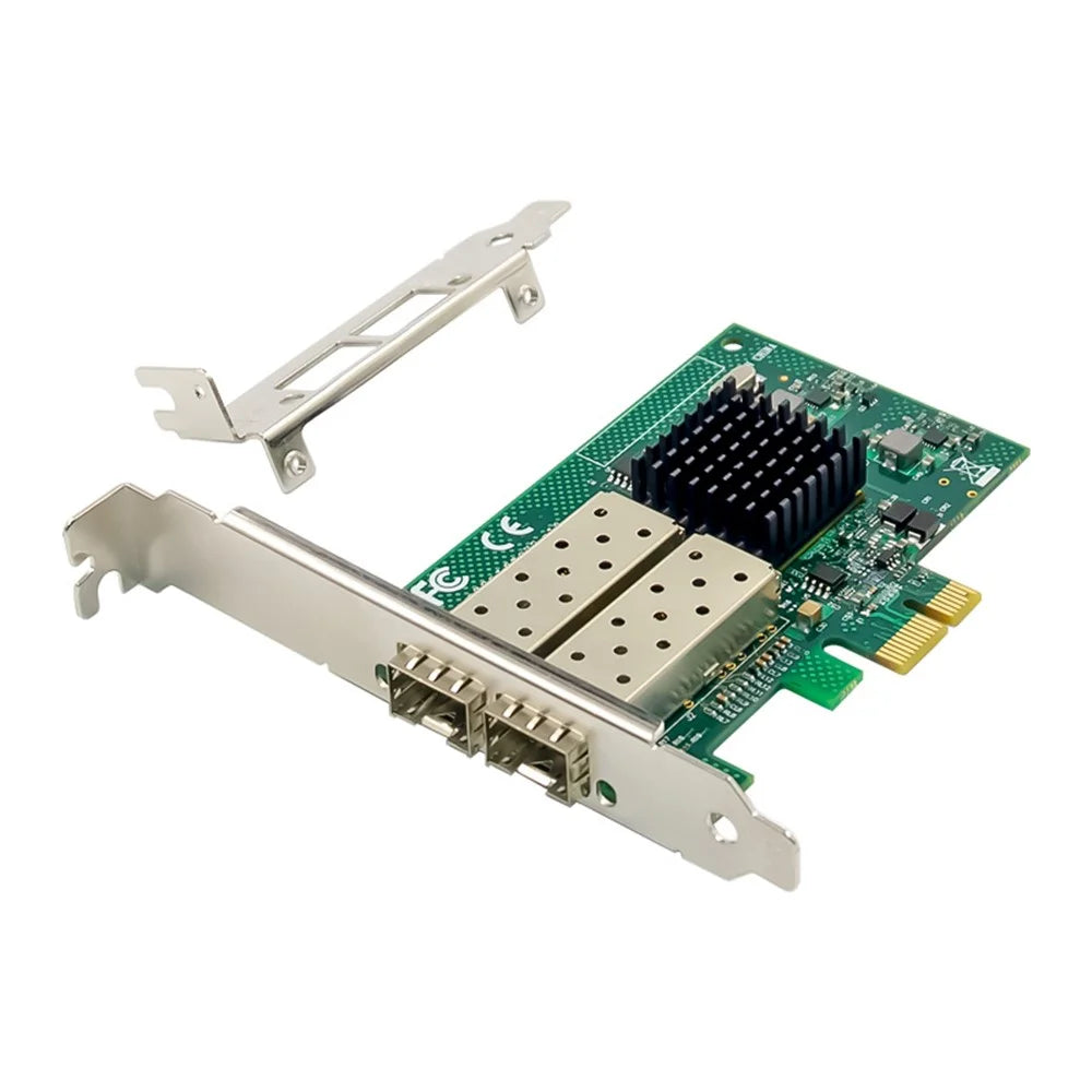 82576EB PCI-E X1 Gigabit Dual Port Ethernet SFP Fiber Optic Network Card Server Controller Adapter - 5