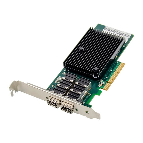 PCI-E X8 10-Gigabit Dual Port SFP+Optical Fiber Network Card X710-DA2 10G Server Adapter - 1