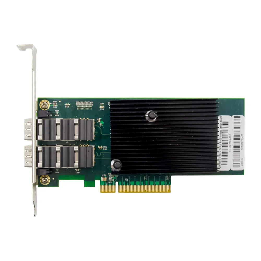 PCI-E X8 10-Gigabit Dual Port SFP+Optical Fiber Network Card X710-DA2 10G Server Adapter - 2