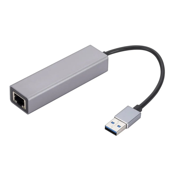 USB-A to RJ45 Ethernet+3xUSB 3.0 Ports Adapter USB 3.0 to 10 / 100 / 1000Mbps Network LAN Cable Converter - 3