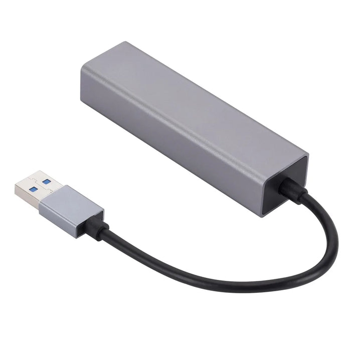 USB-A to RJ45 Ethernet+3xUSB 3.0 Ports Adapter USB 3.0 to 10 / 100 / 1000Mbps Network LAN Cable Converter - 5