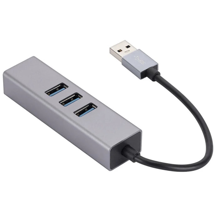 USB-A to RJ45 Ethernet+3xUSB 3.0 Ports Adapter USB 3.0 to 10 / 100 / 1000Mbps Network LAN Cable Converter - 6
