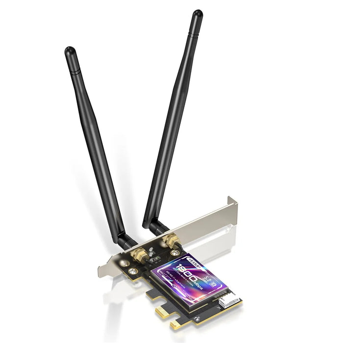 EDUP EP-9658 AX1800M Bluetooth-compatible 5.2 WiFi 6 PCI-E Network Card 2.4GHz / 5.8GHz Dual Band Network Card for Computer - 1