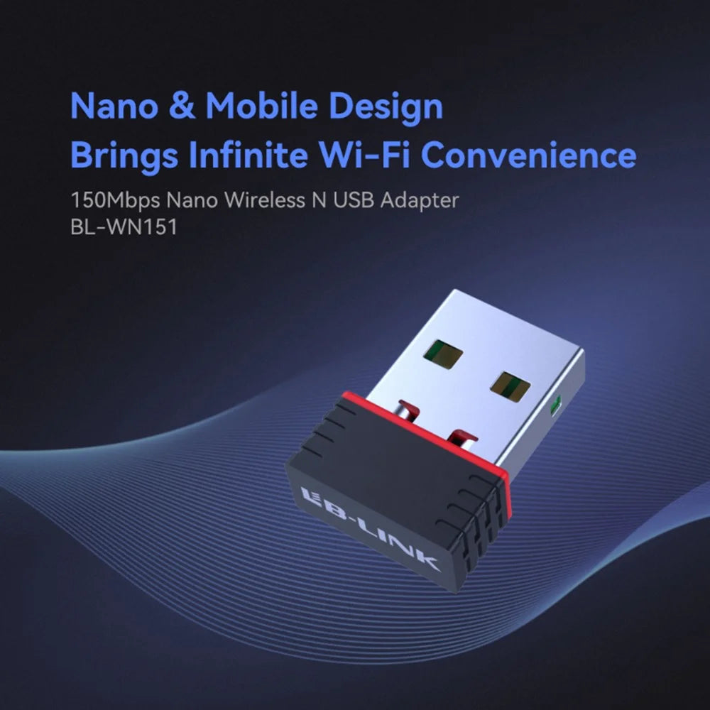 LB-LINK BL-WN151 150M Wireless Network Card WiFi Receiver USB Adapter Transmitter - 2
