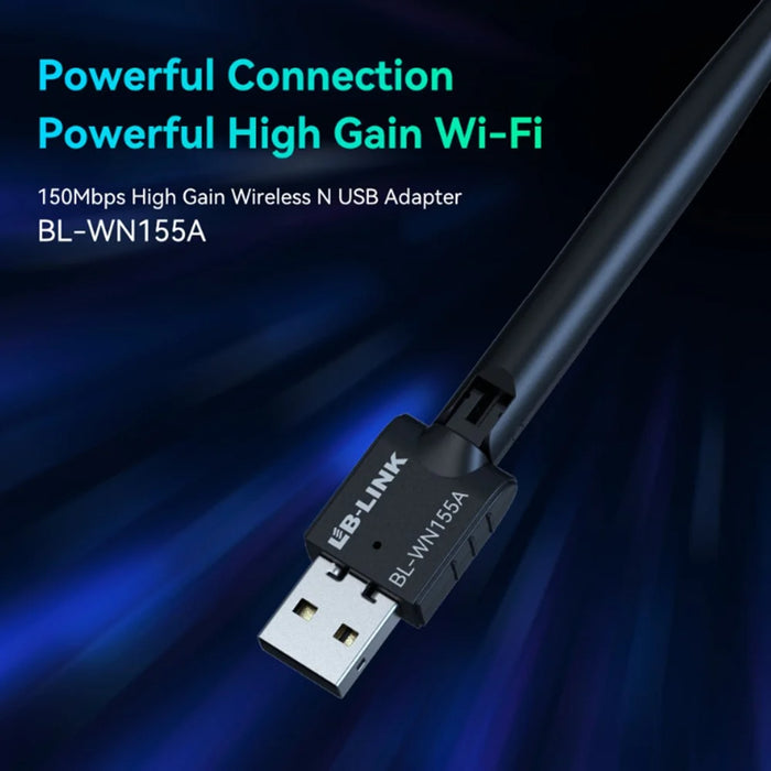 LB-LINK WN155A PC Computer Laptop 150M Wireless Network Card Adapter USB WiFi Receiver - 3