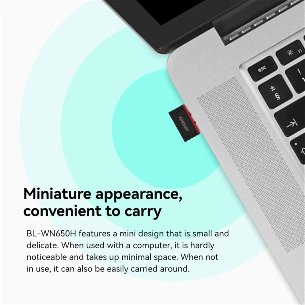 LB-LINK WN650H Dual Band 650M Wireless Network Card Portable USB WiFi Receiver - 3