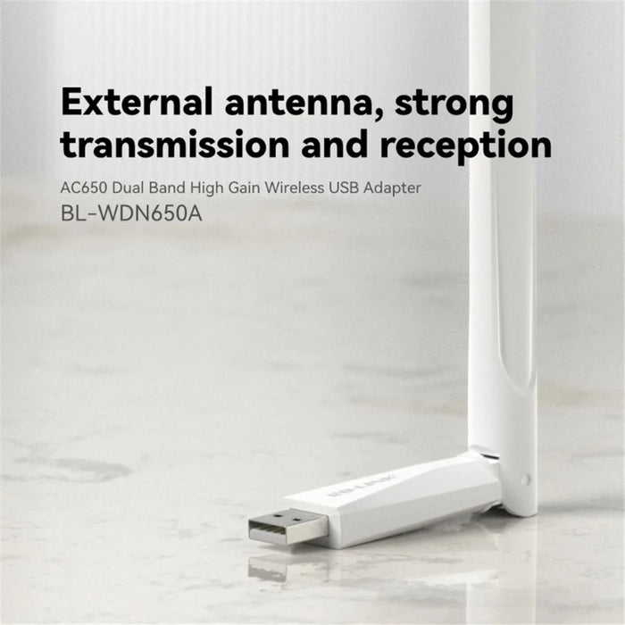 LB-LINK WDN650A Home WiFi Receiver for Decktop Computer Laptop Dual Band 650M Wireless USB Network Card - 4