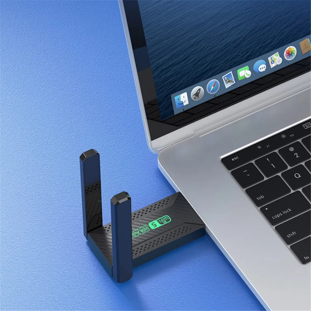 ZT02 Dual Band Driver-Free USB3.0 5G Wireless Network Adapter for Desktop PC, Laptop, 1200Mbps WiFi Wireless Adapter - 3