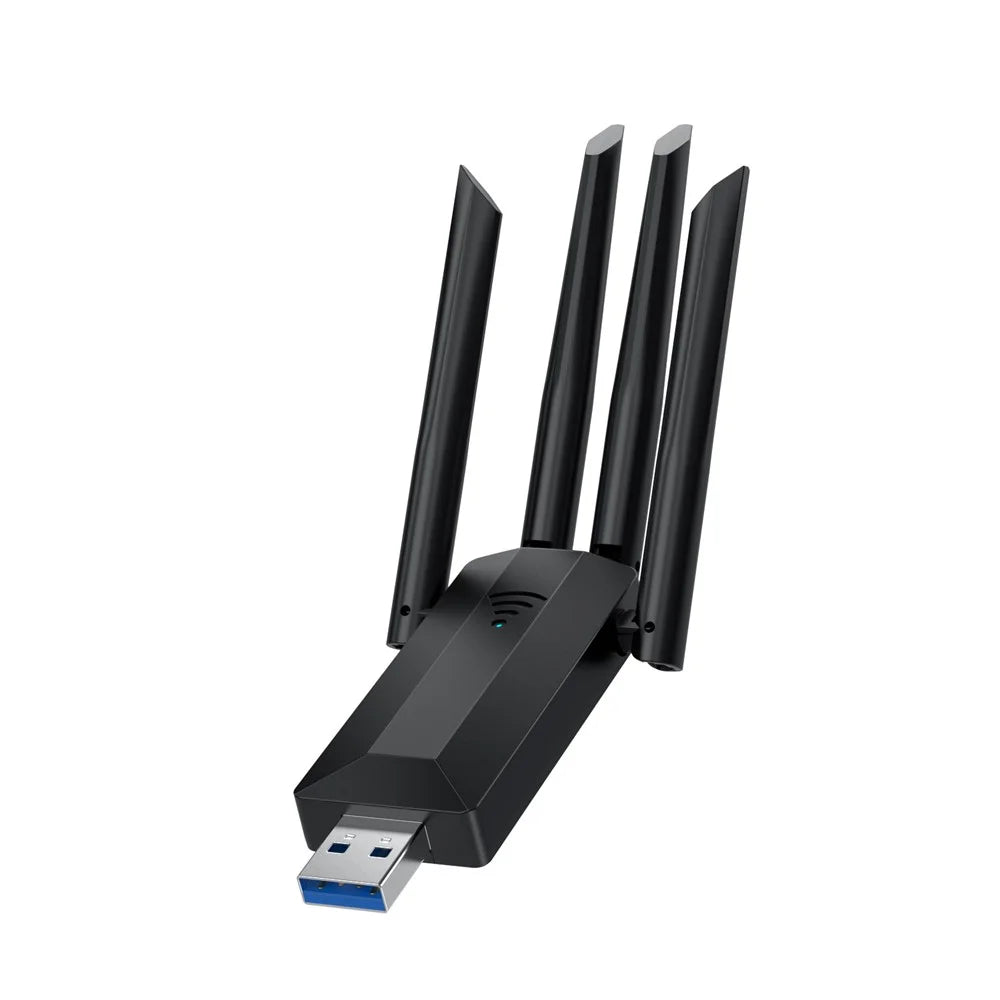 A07 Dual-Band 2.4G / 5G Driver-Free Wireless Network Adapter USB3.0 High-Speed Wireless Adapter 4-Antennas Computer Network Card - 1