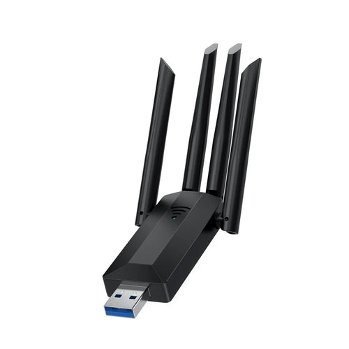 A07 Dual-Band 2.4G / 5G Driver-Free Wireless Network Adapter USB3.0 High-Speed Wireless Adapter 4-Antennas Computer Network Card - 1