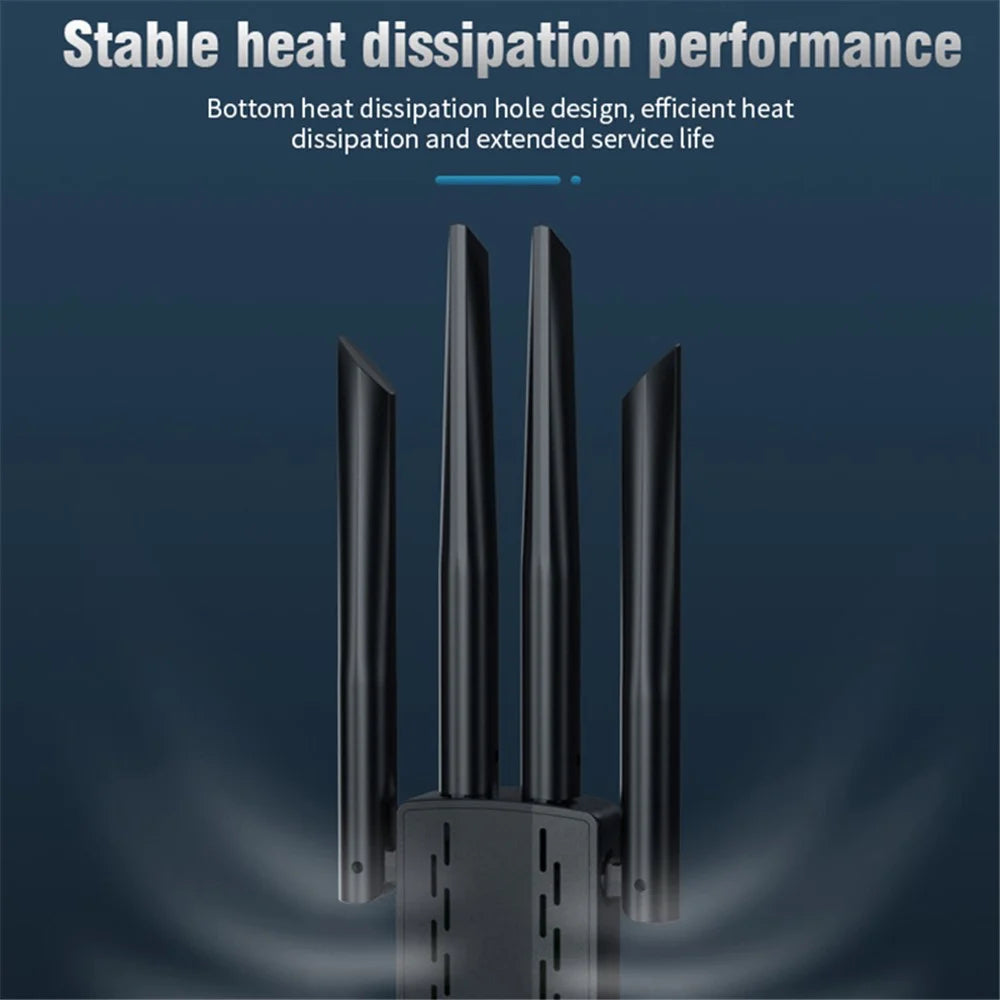 A07 Dual-Band 2.4G / 5G Driver-Free Wireless Network Adapter USB3.0 High-Speed Wireless Adapter 4-Antennas Computer Network Card - 6