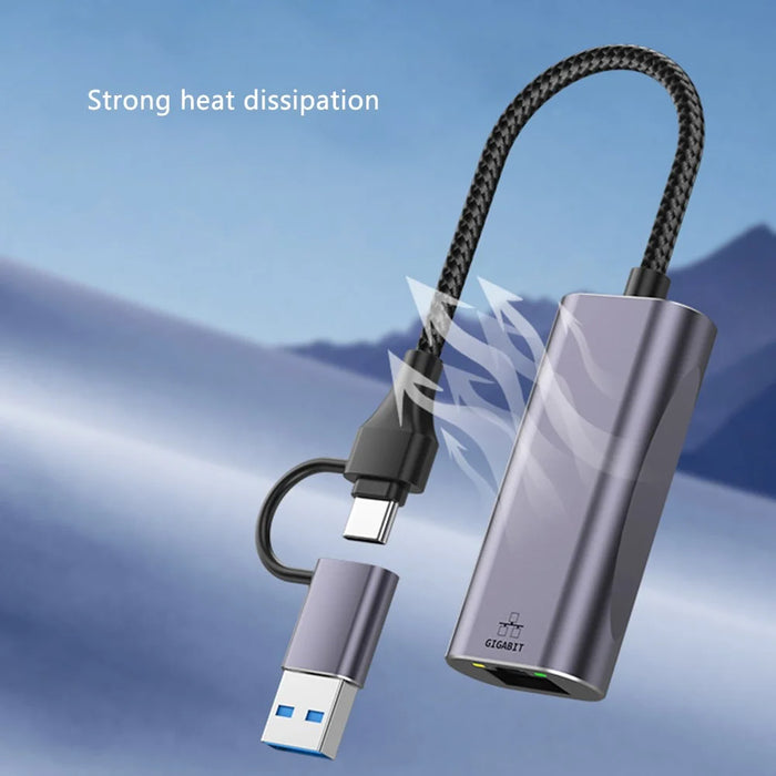 T30B Docking Station USB / Type-C to Gigabit Hub Adapter for Notebook, Tablet, Phones - 4