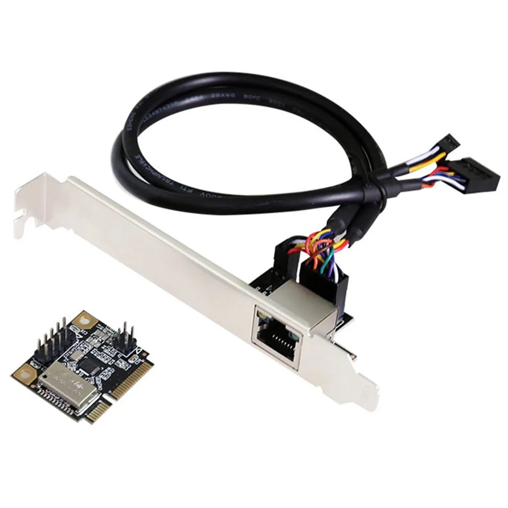 TXA079 Mini PCI-E Network Card Wired 1000Mbps Gigabit Ethernet Adapter for Desktop Computer - 1