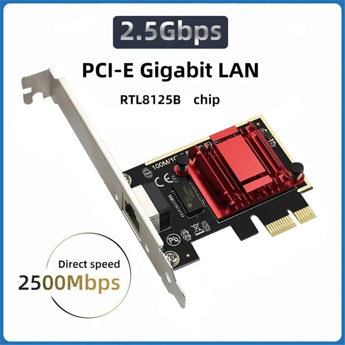 TXA092 Network Card Computer Gaming 2.5G Gigabit Ethernet Adapter Supports ROS, Esxi, PXE Boot - 2