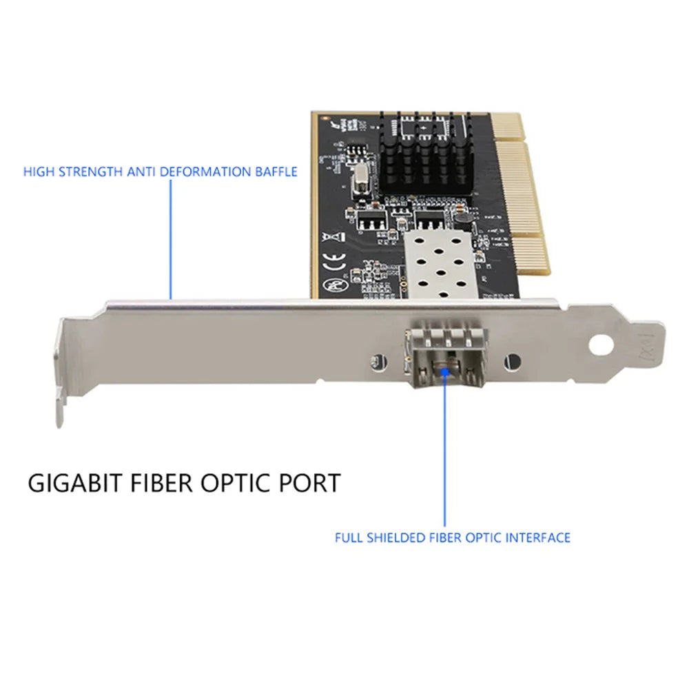 TXA087 I82545 Desktop Computer SFP Fiber Port 1G PCI Gigabit Fiber Optic Network Card - 2