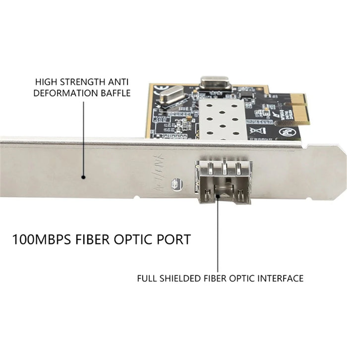 TXA084 100Mbps Fiber Optic Network Card Pcie X1 High Speed Ethernet Adapter - 2