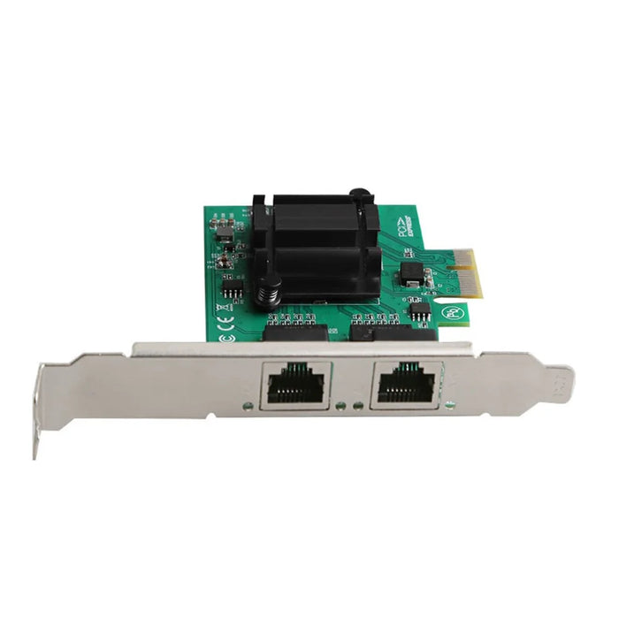 TXA108 Dual RJ45 Port Intel 82571 Chip Gigabit PCIe1X Server Network Card Adapter - 2