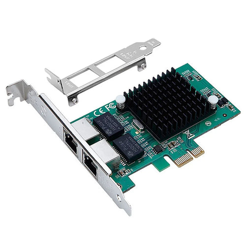 TXA020 Intel 82575EB Chip Pcie Gigabit Dual Port Network Card with Long and Short Baffle - 1