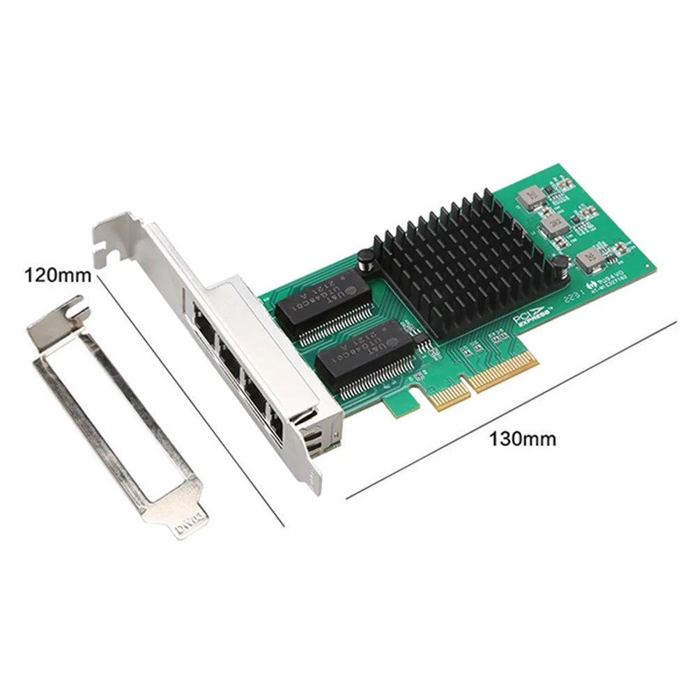TXA034 PCI-E 4X 1G 4-Port Gigabit Ethernet Adapter Network Card I350-T4 PCI Express Network Tool - 5