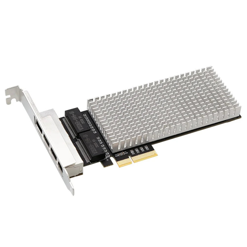 TXA188 4-Port 2.5Gbps PCIe Network Card Intel I225 RJ45 Ethernet Adapter Card for NAS Server Workstation Windows Linux - 1