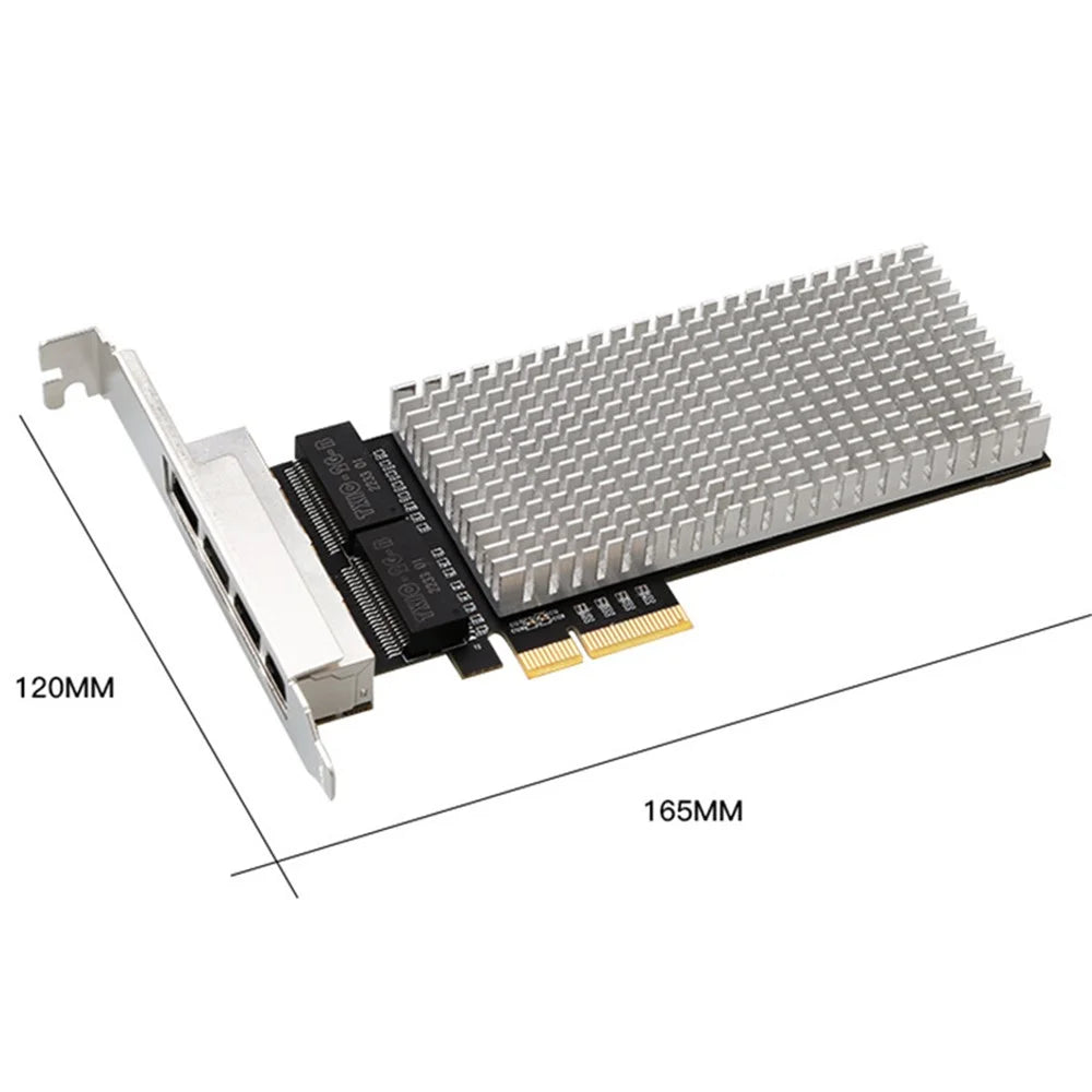 TXA188 4-Port 2.5Gbps PCIe Network Card Intel I225 RJ45 Ethernet Adapter Card for NAS Server Workstation Windows Linux - 7