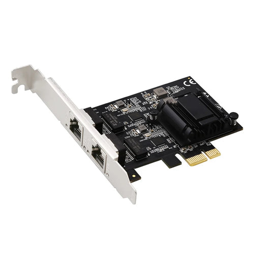 TXA192 Desktop PC Dual RJ45 Port 2500Mbps Network Card PCI-E X1 2.5G Network Card, Support ROS Esxi - 1