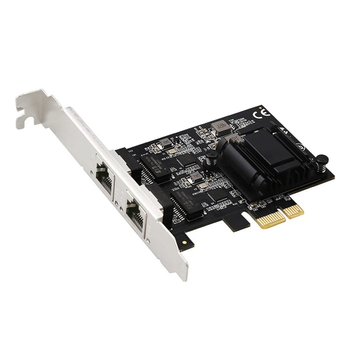 TXA192 Desktop PC Dual RJ45 Port 2500Mbps Network Card PCI-E X1 2.5G Network Card, Support ROS Esxi - 1