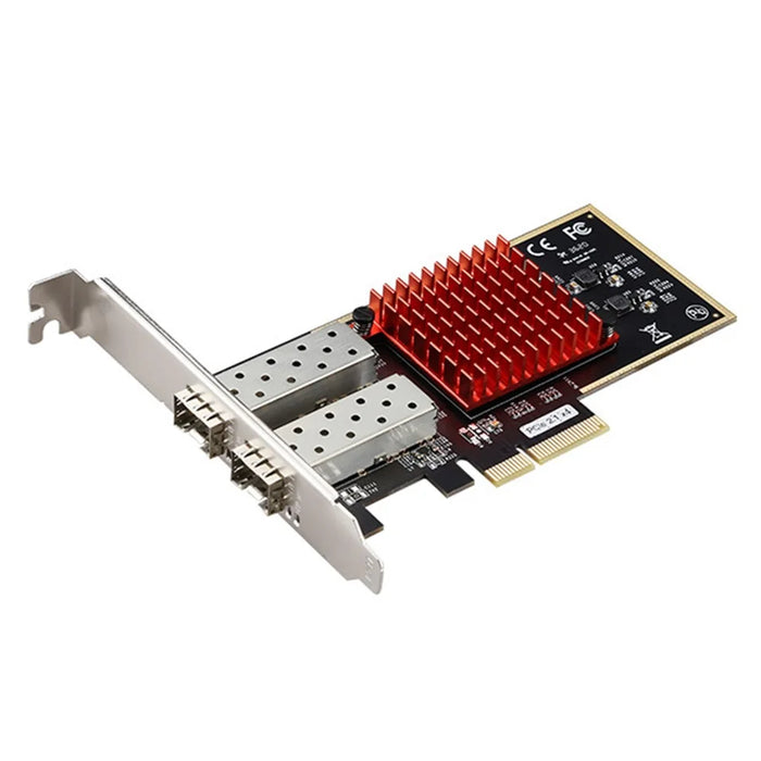 TXA027 Intel 350 Chip Pcie 4X 1G Dual Port Fiber Server Network Card for Desktop PC - 1