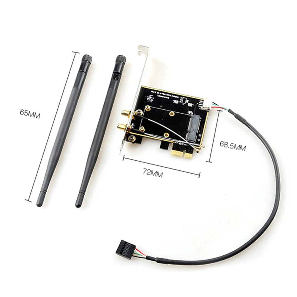 TXB098 Mini PCI-E to Desktop PCI-E Adapter Card Mini PCIE Adapter for Notebook WiFi Network Card - 7