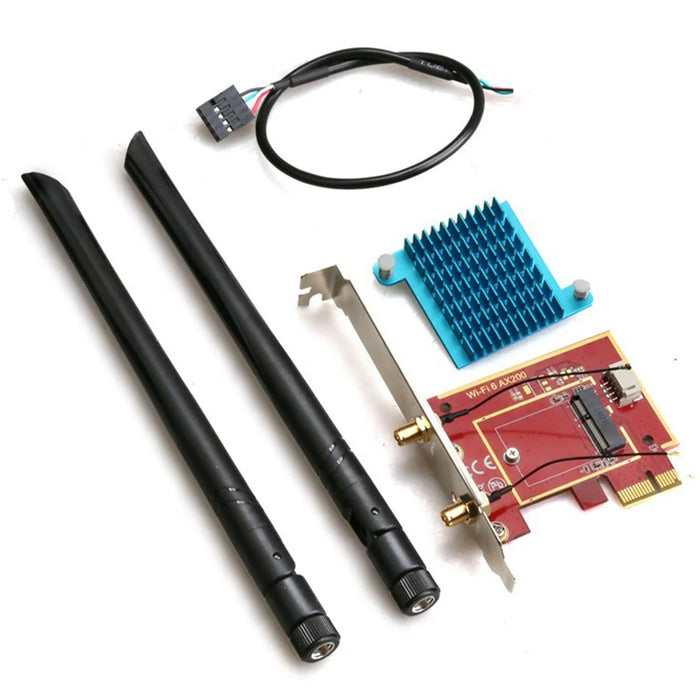 TXB111 PCIE-1X to M.2 NGFF-Ekey Adapter Card Support Bluetooth-compatible Expansion Card - 7