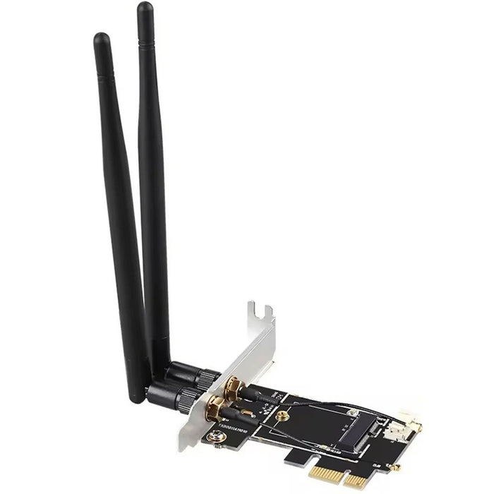TXB001 PCIe-1X to NGFF-E Key PCIE Wireless Network Card Adapter Support Bluetooth-compatible - 2