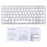 Ultra-Slim Wireless Bluetooth-compatible Keyboard (Arabic Language) for Android Windows iOS - Silver - 4