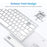 Ultra-Slim Wireless Bluetooth-compatible Keyboard (Arabic Language) for Android Windows iOS - Silver - 6