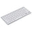 Ultra-Slim Wireless Bluetooth-compatible Keyboard (French Language) for Android Windows iOS - Silver - 2