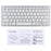 Ultra-Slim Wireless Bluetooth-compatible Keyboard (French Language) for Android Windows iOS - Silver - 4