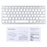 Ultra-Slim Wireless Bluetooth-compatible Keyboard (Russian Language) for Android Windows iOS - Silver - 4