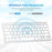 Ultra-Slim Wireless Bluetooth-compatible Keyboard (Russian Language) for Android Windows iOS - Silver - 7