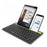 HM-04 Dual-Device Connection Bluetooth-compatible Keyboard for IOS Android Windows Phones/Tablets - Black - 1