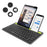 HM-04 Dual-Device Connection Bluetooth-compatible Keyboard for IOS Android Windows Phones/Tablets - Black - 2