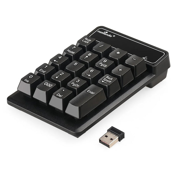 2.4G Wireless Mini Numeric Keyboard Suspended Mechanical Keyboard 19-key Mini Accounting Banking Keypad - 1