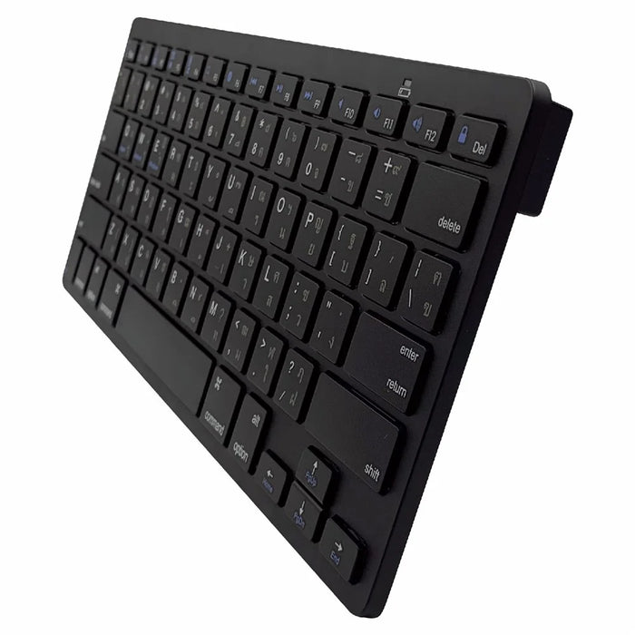 [Thai Version] X5 Noiseless 78-Key Ultra Thin Wireless Bluetooth-compatible Keyboard for iPad iPhone - Black - 3